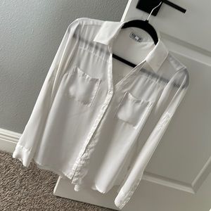 Express Portofino shirt white button down
